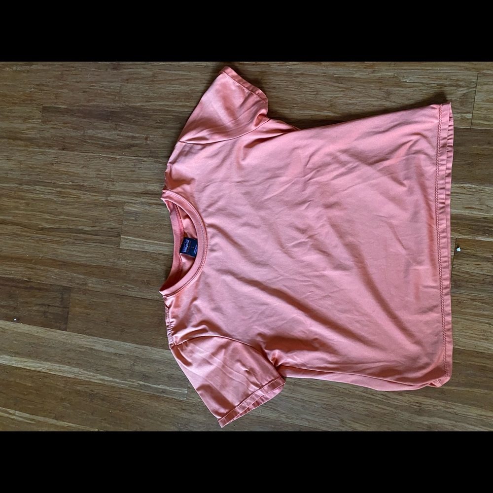 Orange Patagonia workout shirt